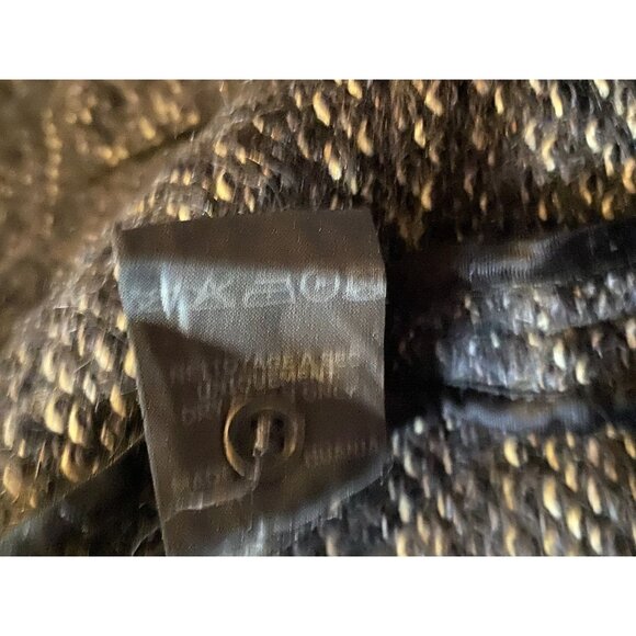 Isabel Marant Etoile Tweed Jacket Black White Striped Wool Blend Blazer Sz L - Picture 10 of 10